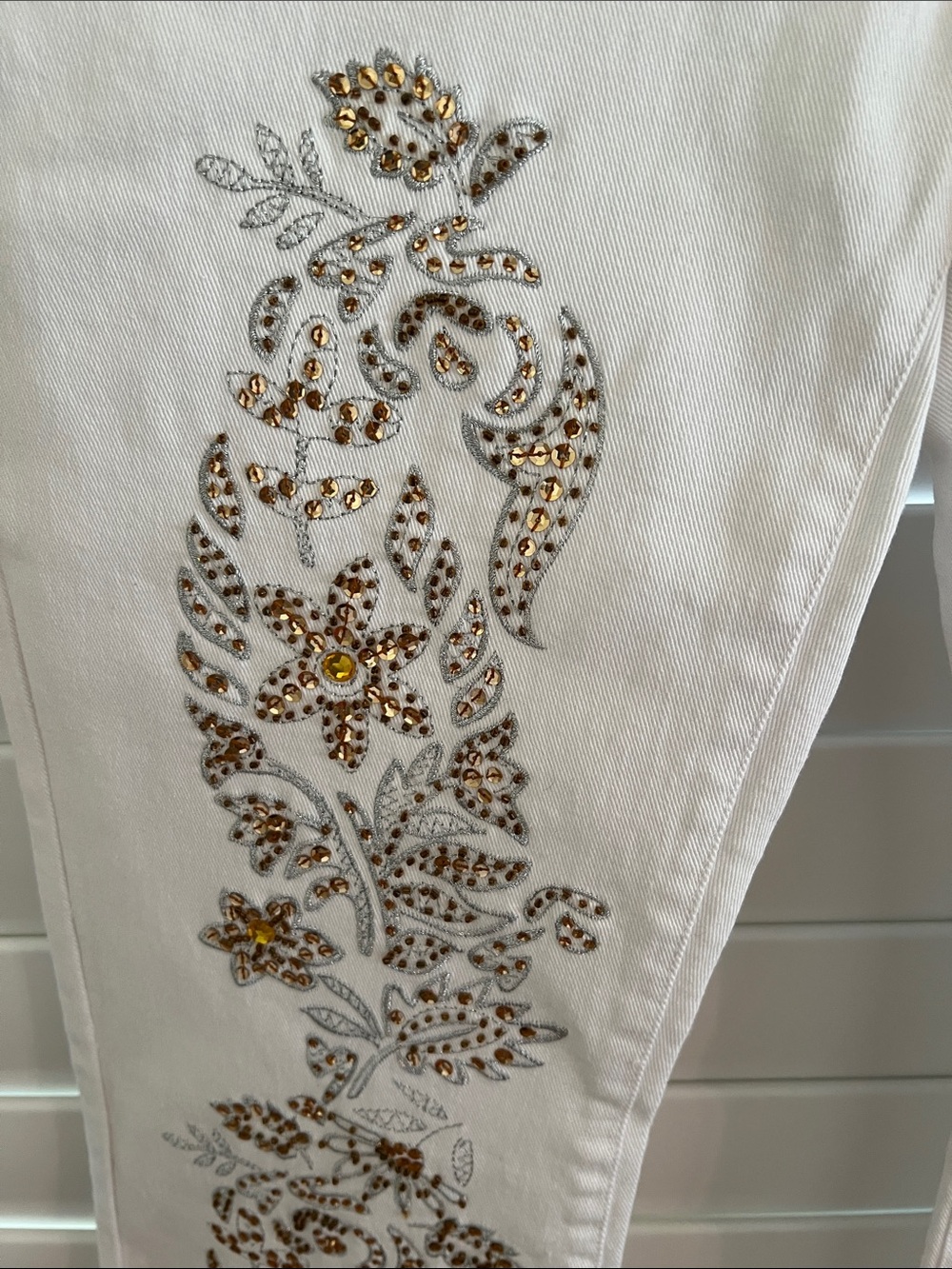 Daisy Fuentes Rhinestone Jeans - Picture 2 of 4